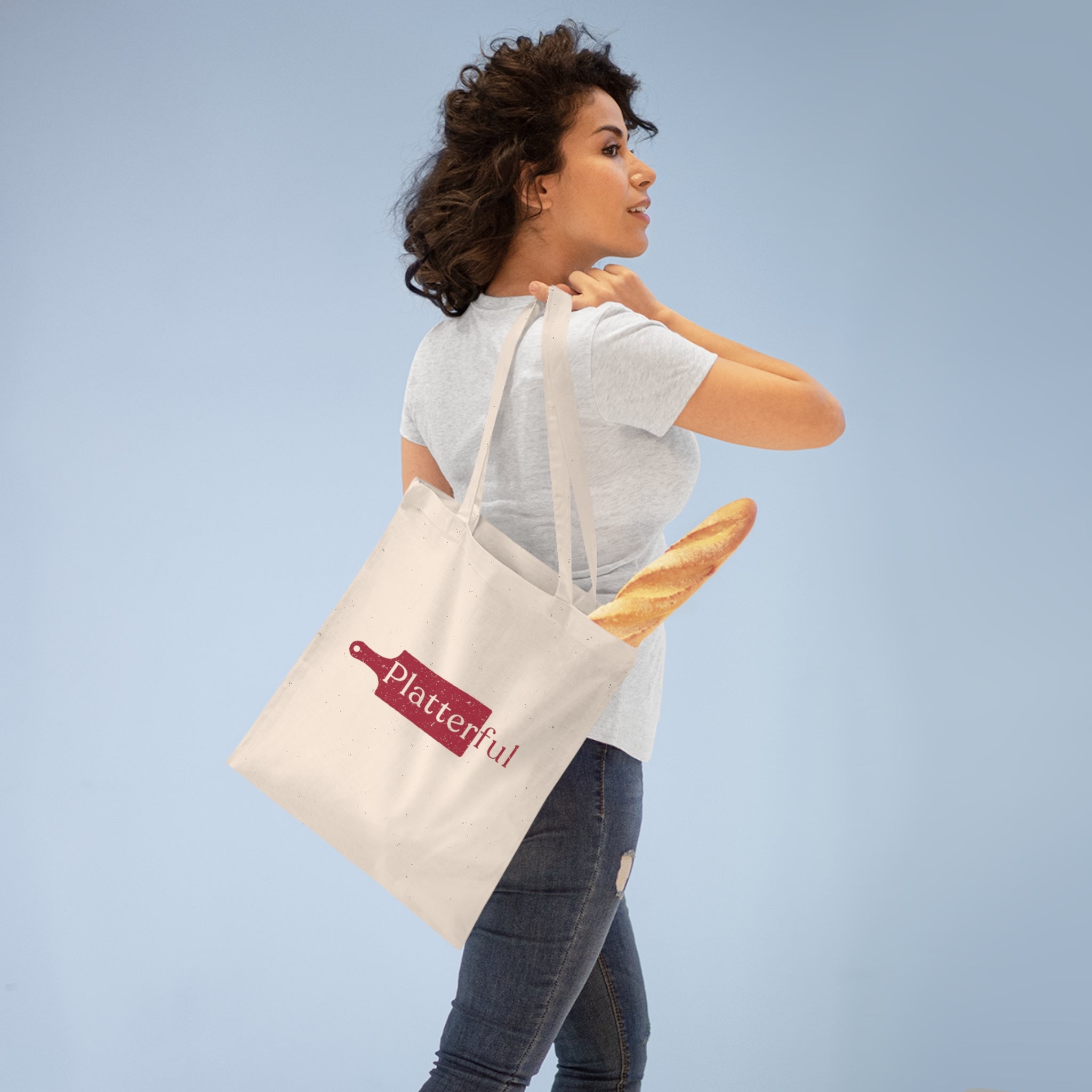 Canvas Tote Bag with Platterful Logo