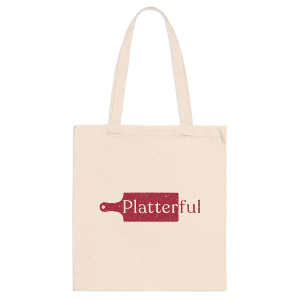 Canvas Tote Bag with Platterful Logo