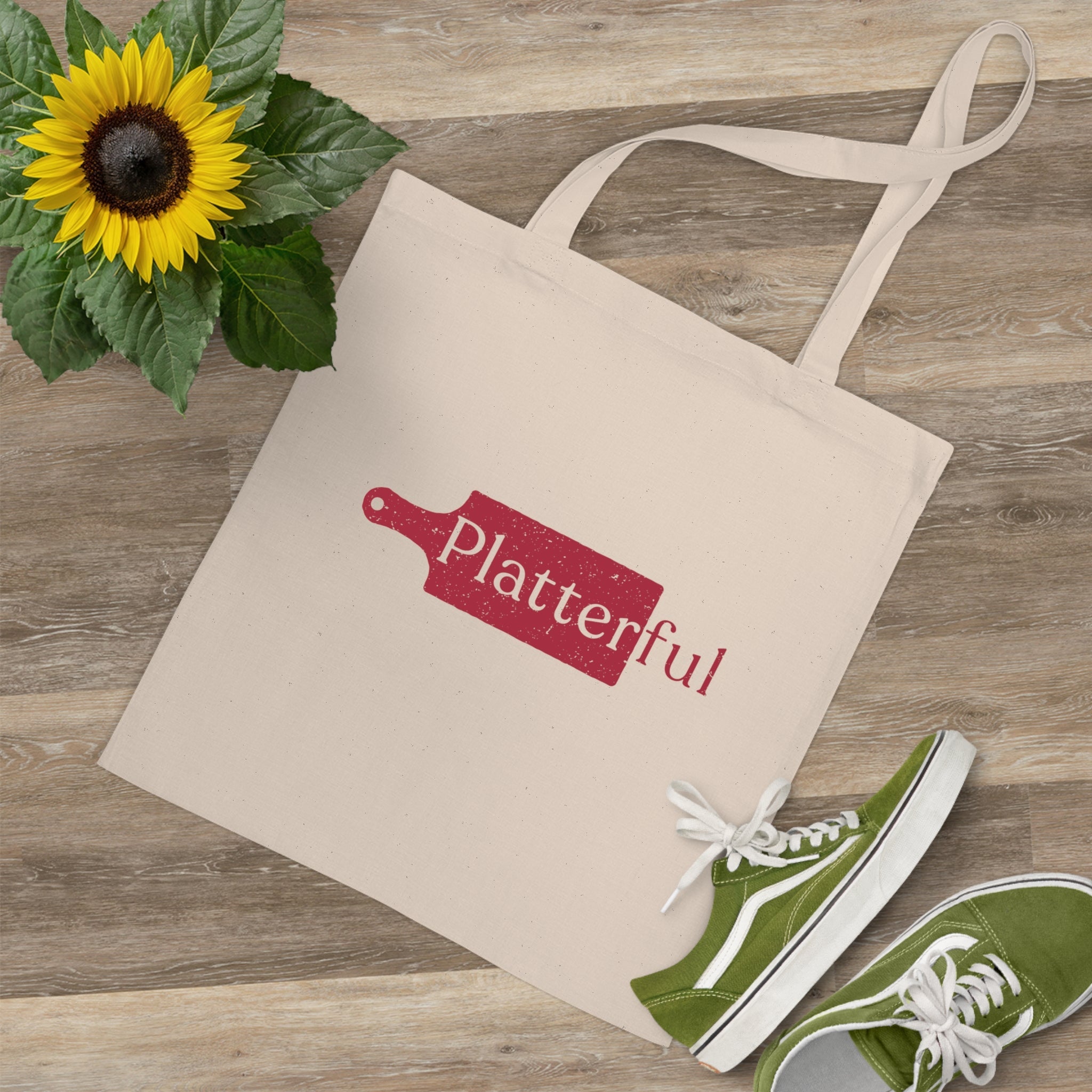 Canvas Tote Bag with Platterful Logo