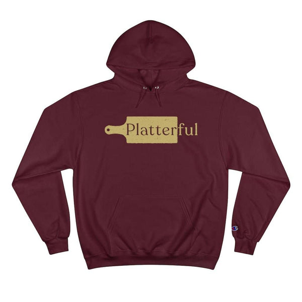 Champion Hoodie: Platterful Logo on Front