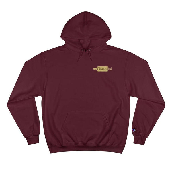 Champion Hoodie: Small Platterful Logo Front Left Breast Pocket