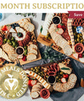 Cheese, meat, crackers, spreadables, olives, nuts and chocolates. Everything you need to create the best charcuterie board that is sure to leave your friends and family drooling!