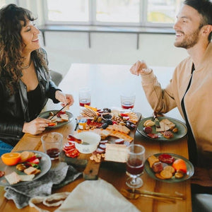 The perfect date-night-in with a Platterful Charcuterie Board.