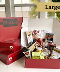 Large Platterful Charcuterie Kit - Cheese, meat, crackers, spreadables, olives, nuts and chocolates. Everything you need to create the best charcuterie board. Estimated serving size: feeds 6-8 as a small appetizer or 2-4 as a meal