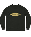 Black Crew Neck Sweatshirt with Golden Platterful logo in the middle